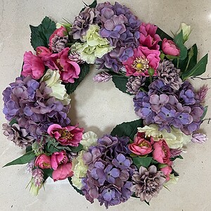 Blush & Lilac Silk Wreath