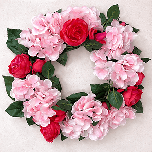 Rose Blush Silk Wreath