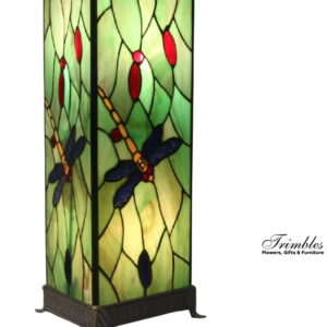 Dragonfly Square Tiffany Lamp (Large)