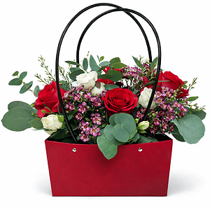 The Ruby Romance Handbag Arrangement