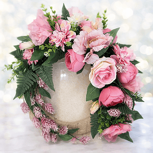 The Blush Open Garden Wreath