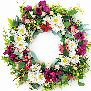 Butterfly Meadow Wreath