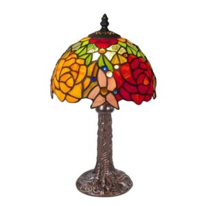 Rose & Snowdrop Tiffany Table Lamp (Small)