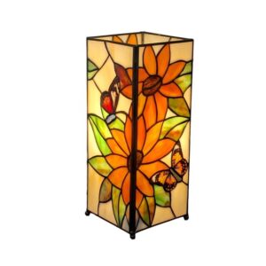 Sunflower and Butterfly Square Lamp