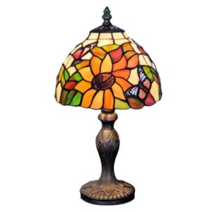 Sunflower & Butterfly Tiffany Table Lamp