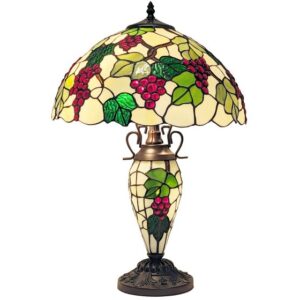 Double Tiffany Lamp With Grape Design