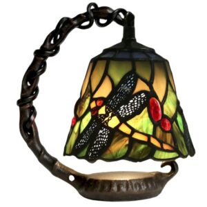 Enchanted Dragonfly Tiffany Accent Lamp – 18cm