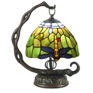 Woodland Dragonfly Tiffany Lamp – 31cm