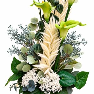 Trimble’s Exclusive Green Calla Lily Silk Arrangement