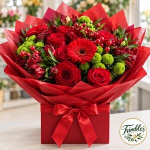 Christmas Ruby Red Gift Bouquet