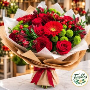 Christmas Ruby Red Luxury Bouquet